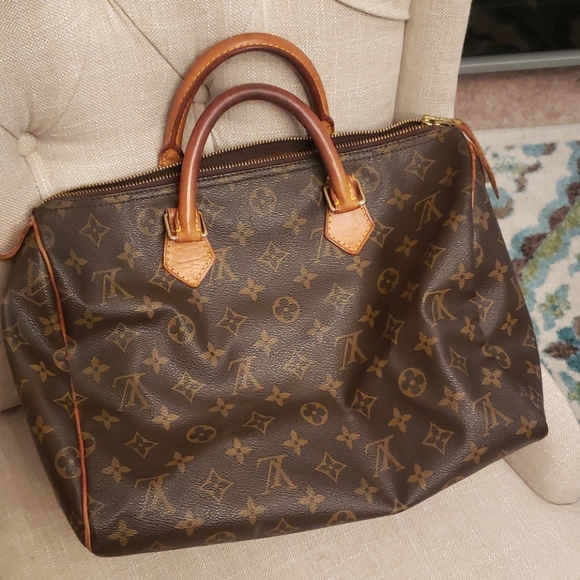 Authentic LOUIS VUITTON SPEEDY PURSE - Picture 1 of 11